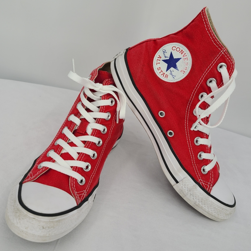 Converse Chuck Taylor All Star Red High Tops- 8.5
